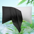 Cooling Side Sleeper Curved Pillowcase King 1 Pack 20 * 36 Black by ELIBABA