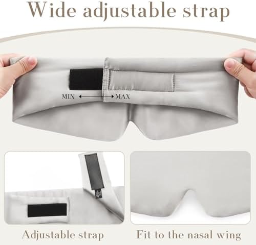 SECZIPE 100% Mulberry Silk Sleep Mask Eye Mask - Image 4