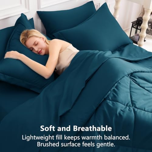 CozyLux Twin XL Comforter Set 68"x88" Lyons Blue - Image 4