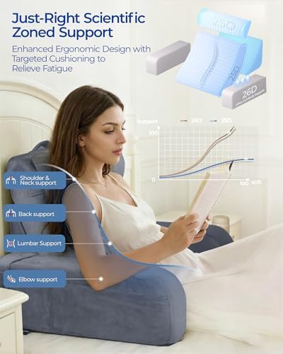 Kayfia Reading Pillow, 30-90° Stepless Adjust Angle & Height - Image 5