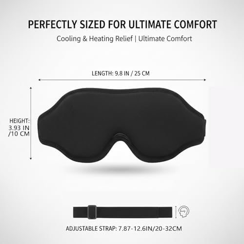 3D Sleep Mask for Side Sleepers, Cooling Gel Eye Mask for Sleeping, Zero - Image 5