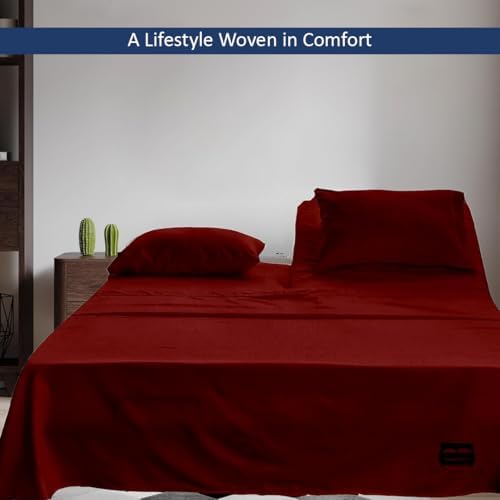 4 Piece Flex Head King Sheet Set 34" Top, 100% Egyptian Cotton - Image 4