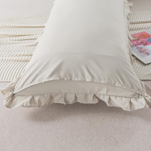 H Household Seersucker Body Pillowcases, 20x54 inches Long Pillowcase Ruffled - Image 5