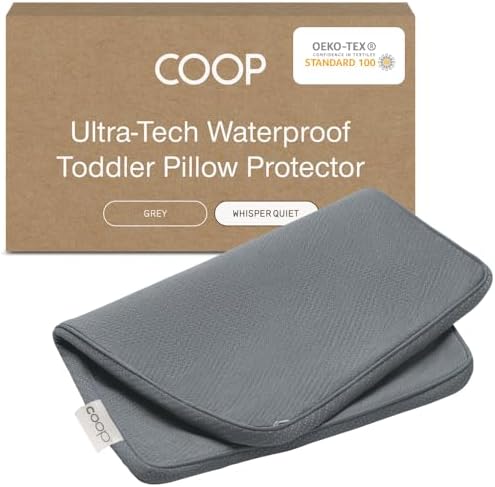 Coop Home Goods Ultra-Tech Toddler Pillow Protector Grey by CoopSleepGoods