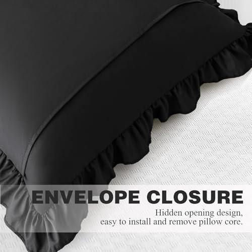 KKJIAF 2 Pack Ruffle Pillow Cases 26x26 Inches - Image 6