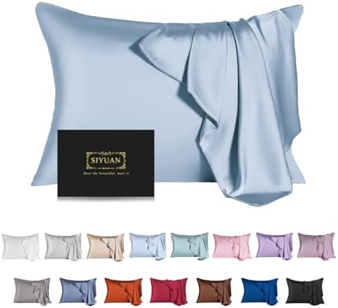 Mulberry Silk Pillowcase for Hair and Skin, Cooling Silk Pillow Case by SIYUAN