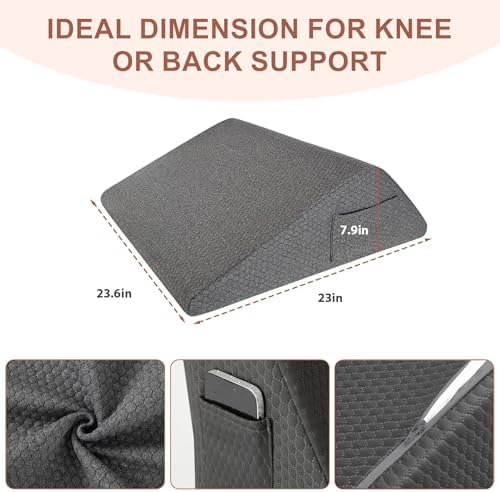 Knee Wedge Pillow, Memory Foam Leg Pillow Bed Wedge - Image 3