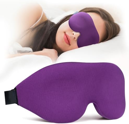 NEWVANGA Sleep Mask for Back and Side Sleeper, Travel Eye Cover by NEWVANGA