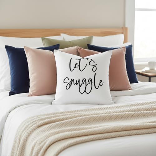 Sunkifover Let's Snuggle Decorative Throw Pillow Cover - Image 3