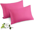 Horbaunal Microfiber Pillowcases Queen Size, Hot Pink, 2 Pack by Horbaunal