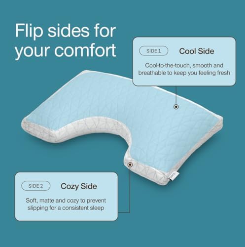 Coop Home Goods Cool Side Cut-Out Pillowcase, Queen Size Cooling Pillow Case - Image 3