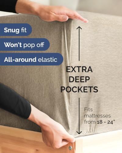 CGK Linens 2 Pack Extra Deep Full Fitted Sheets - Image 2