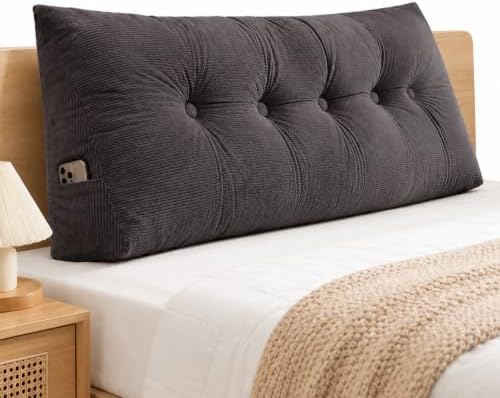 Dorm Headboard Pillow Twin XL Dorm Bed Wedge Cushion, Bed Backrest Bolster by Unknown