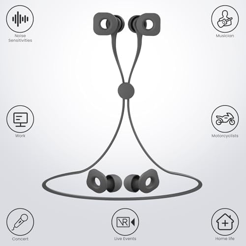 2 Pairs of Earplugs for Sleeping, Reusable Hearing Protection Ear Plugs - Image 2