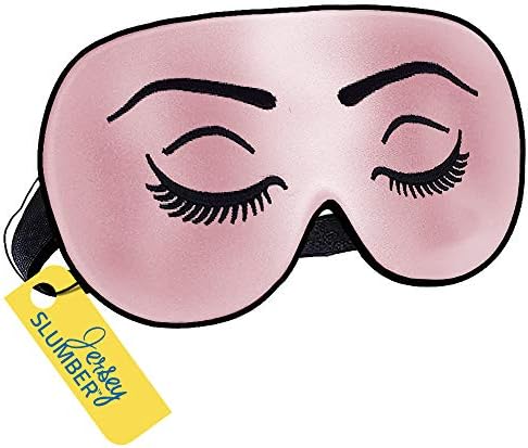 Silk Sleep Eye Mask for Men Women, Comfortable Super Soft Eye Mask by JersySlumber