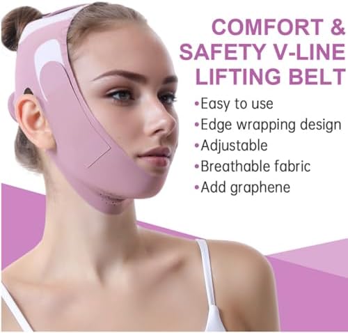 ROWMATE Graphene V-Line Mask Chin Up Mask V Shaped Face Mask Chin Strap - Image 3