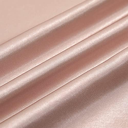 Ersmak Champagne Ultra Soft Satin Body Pillow Cover Set of 2, 20x54 Inches - Image 6
