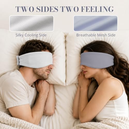 Sleep Mask for Women Men, Reversible Eye Mask Sleeping - Image 3