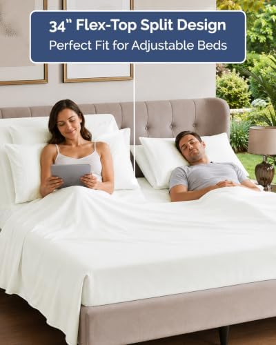 Flex Top Split Head King 6 Piece Sheet Set - Image 3