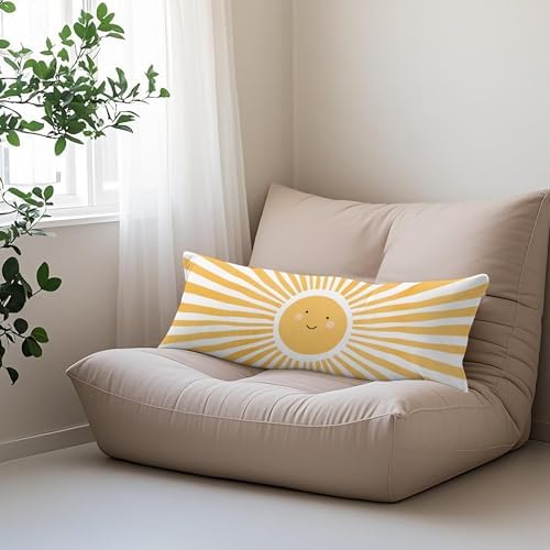 Cute Boho Sun Sunshine 20x54 Body Pillow Cover Case, Sunshine Nursery Decor - Image 5