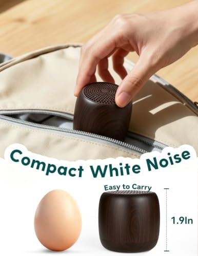 Babelio White Noise Sound Machine | 1000mAh Large Battery, 25 Non-looping Sounds - Image 4
