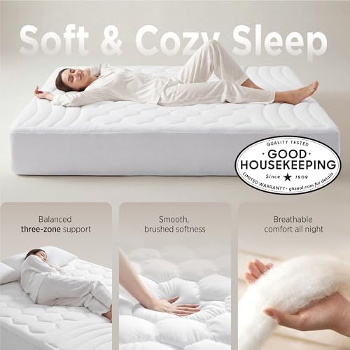 Bedsure RV King Mattress Pad, Mattress Topper - Image 2