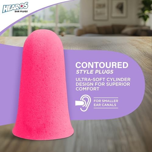 Hearos Sleep Pretty Tonight Foam Ear Plugs, Hearing Protection, 32 NRR - Image 4