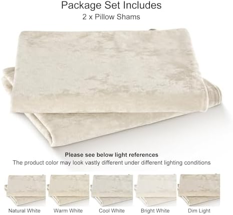 PHF Truly Velvet Pillowcases King Size 20" x 36", No Insert - Image 6