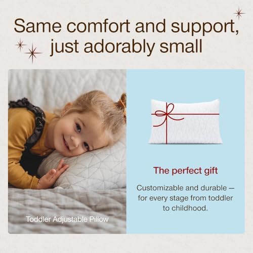 Coop Home Goods Cool+ Adjustable Cooling Toddler Pillow, Cooling Gel Memory - Image 4