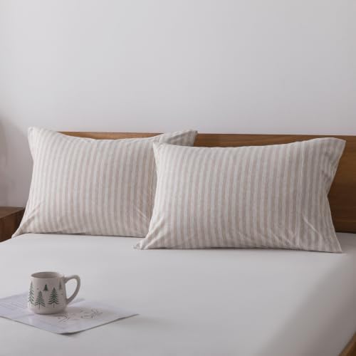 H Household 100% Jersey Cotton Pillowcase-Light Weight, Comfortable Super Soft - Image 5