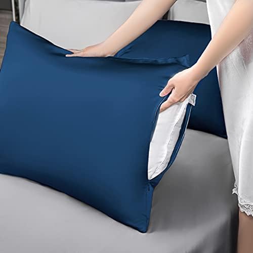 Mulberry Silk Pillowcase for Hair and Skin, King Size Cooling Silk Pillow Case - Image 6