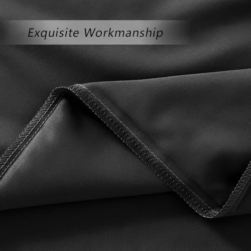 Black Standard Size Pillow Cases Set of 2, Microfiber - Image 5