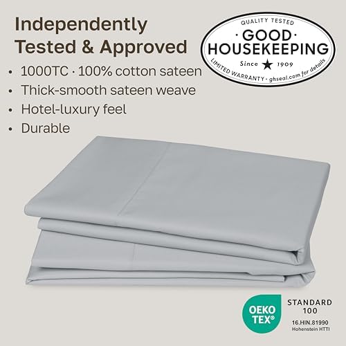 California Design Den 1000 Thread Count Queen Pillow Cases - Image 2