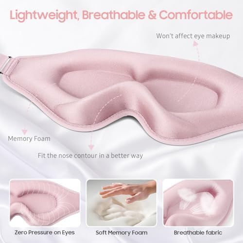 BeHoomi Sleep Mask, Premium Eye Mask - Image 3