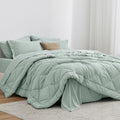 Love's cabin Full Comforter Set Aqua, 7 Pieces Full Bed in a Bag, All Season by Lovescabin