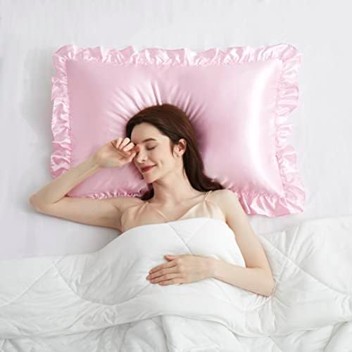 Silky Satin Ruffled Pillow Cases - Image 7