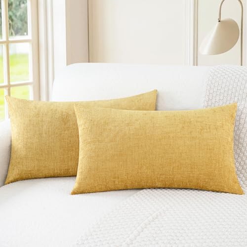 CaliTime Decorative Couch Throw Pillow Covers 26 X 16 Inches Gold by CaliTime