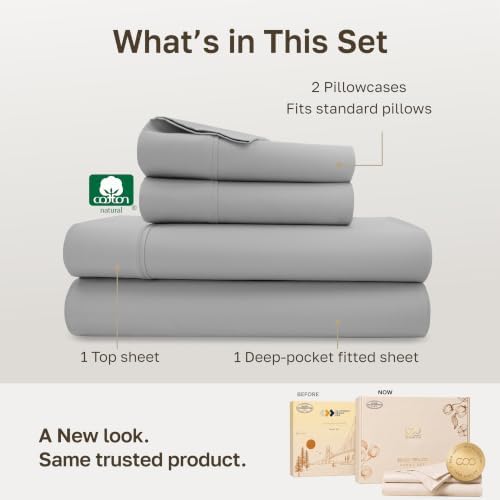 California Design Den Soft 100% Cotton Full Sheets Deep Pocket Set - Image 3