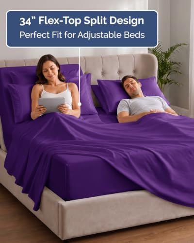 Extra Deep Flex Top Split Head King Sheet Set - Image 3