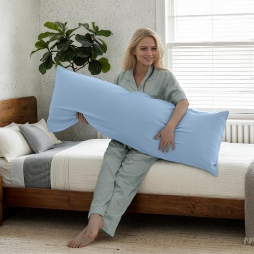 Body Cooling Pillow Cases Cover, Bamboo Rayon Body Pillowcases - Image 2