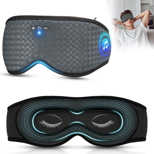Sleeping Eye Mask with Bluetooth Headphones, 3D Sleep Eye Mask, Adjustable by BULYPAZY