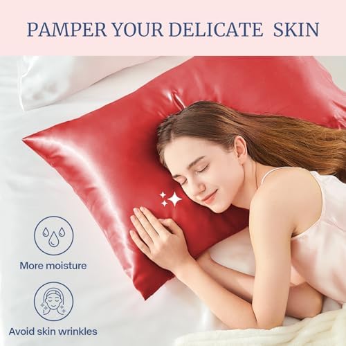 BEDELITE Satin Pillowcases, Standard Size 20x26 Inch, Baked Apple - Image 3