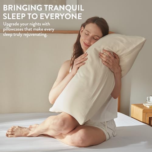 SureFit Washed Ultra-Chill Cooling Pillowcase Set of 2, Queen Size - Image 5