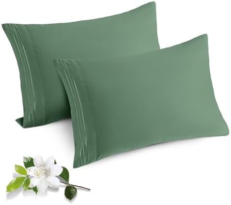 Horbaunal Microfiber Pillowcases King Size, 2 Pack by Horbaunal