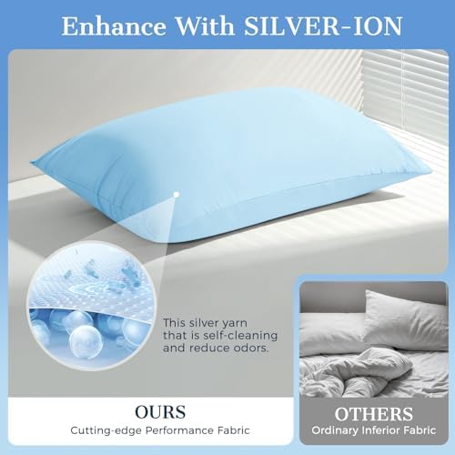 Cooling Pillow Cases 2 Pack King Size Cooling Pillowcases - Image 6
