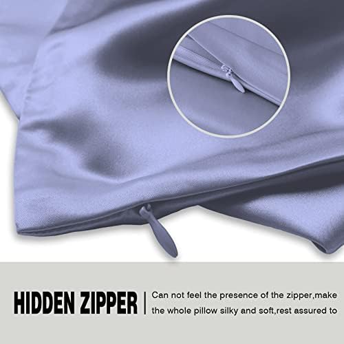 Silk Pillow Cases 2 Pack, Soft Breathable and Sliky Queen Size Pillow Cases Set - Image 4