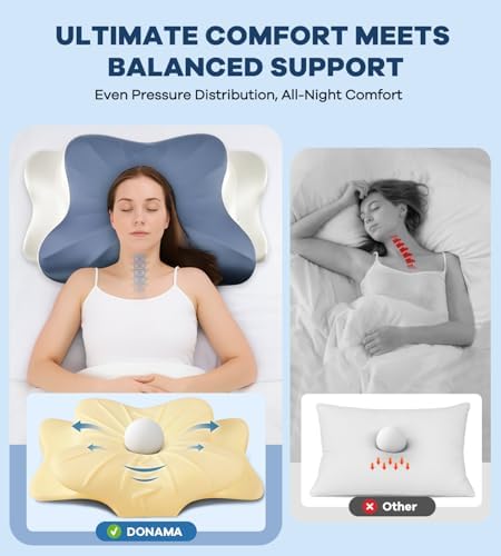 DONAMA Cervical Pillow for Neck and Shoulder Pain Relief, Cooling Contour - Image 4