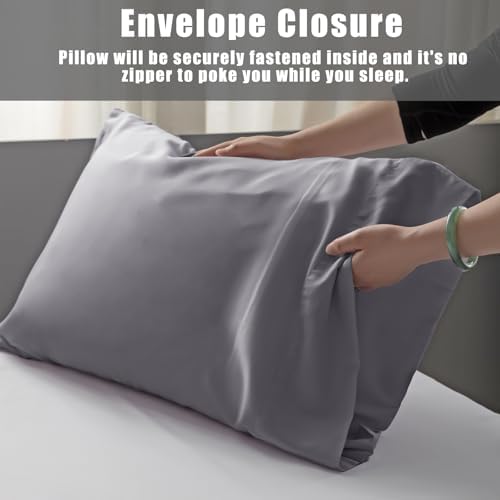 TELUS Pillow Cases King Size 2 Pack, Bamboo Rayon Cooling Pillowcases - Image 6
