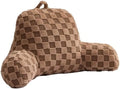 Aimuan Reading Pillow Checkered Bed Rest Wedge Backrest Checkerboard Pillow by AIMUAN