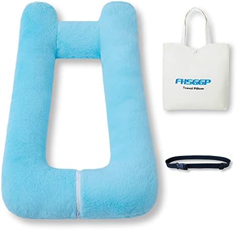 FHSGGP Travel Pillow Car Pillow Kid Car Sleeping Blue by FHSGGP